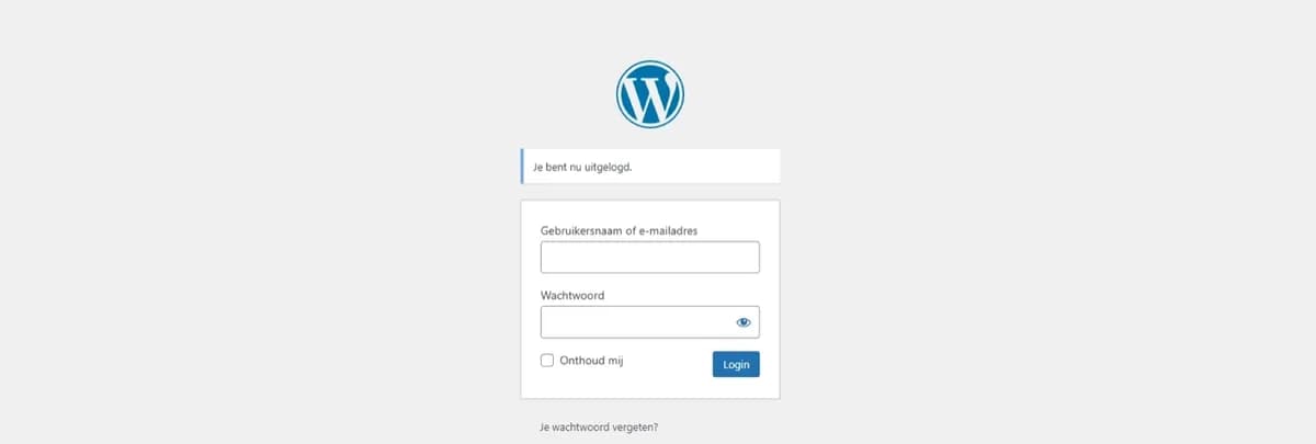 WordPress login URL beveiligen